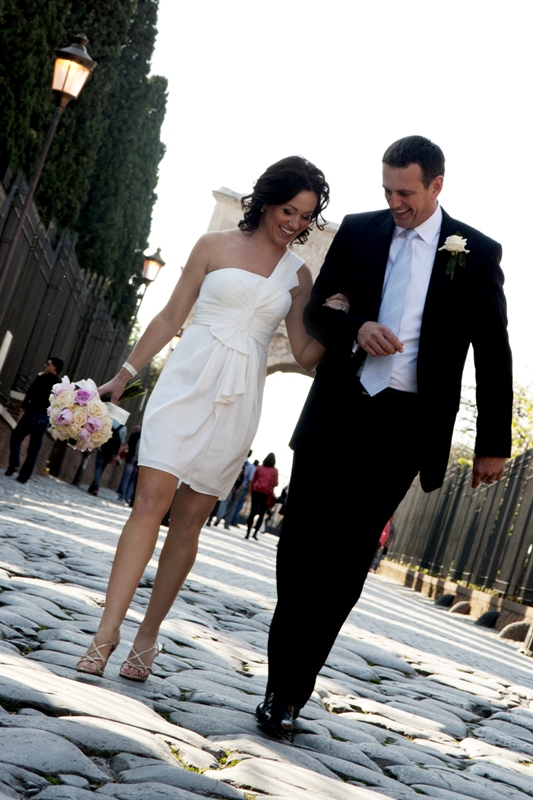 wedding couple rome italy